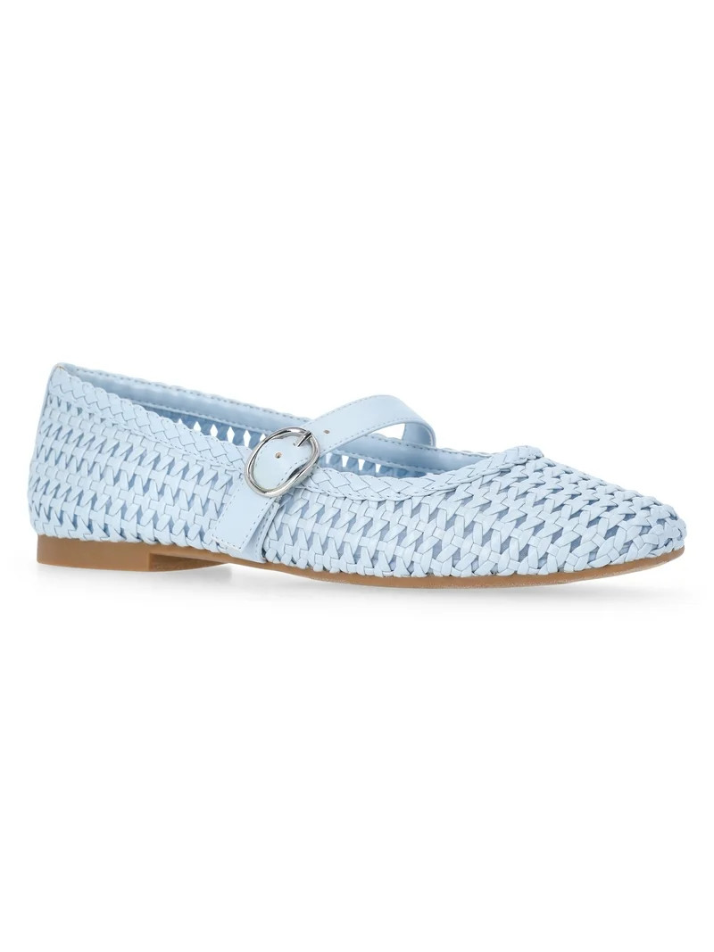 Time and Tru Women's Woven Ballet Flats | Walmart (US)