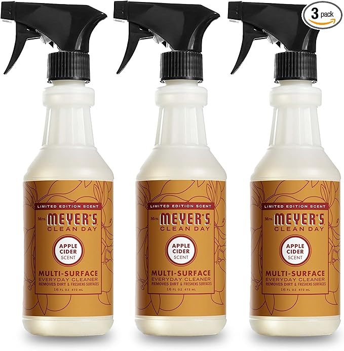 Mrs. Meyer's All-Purpose Cleaner Spray, Limited Edition Apple Cider, 16 fl. oz - Pack of 3 | Amazon (US)