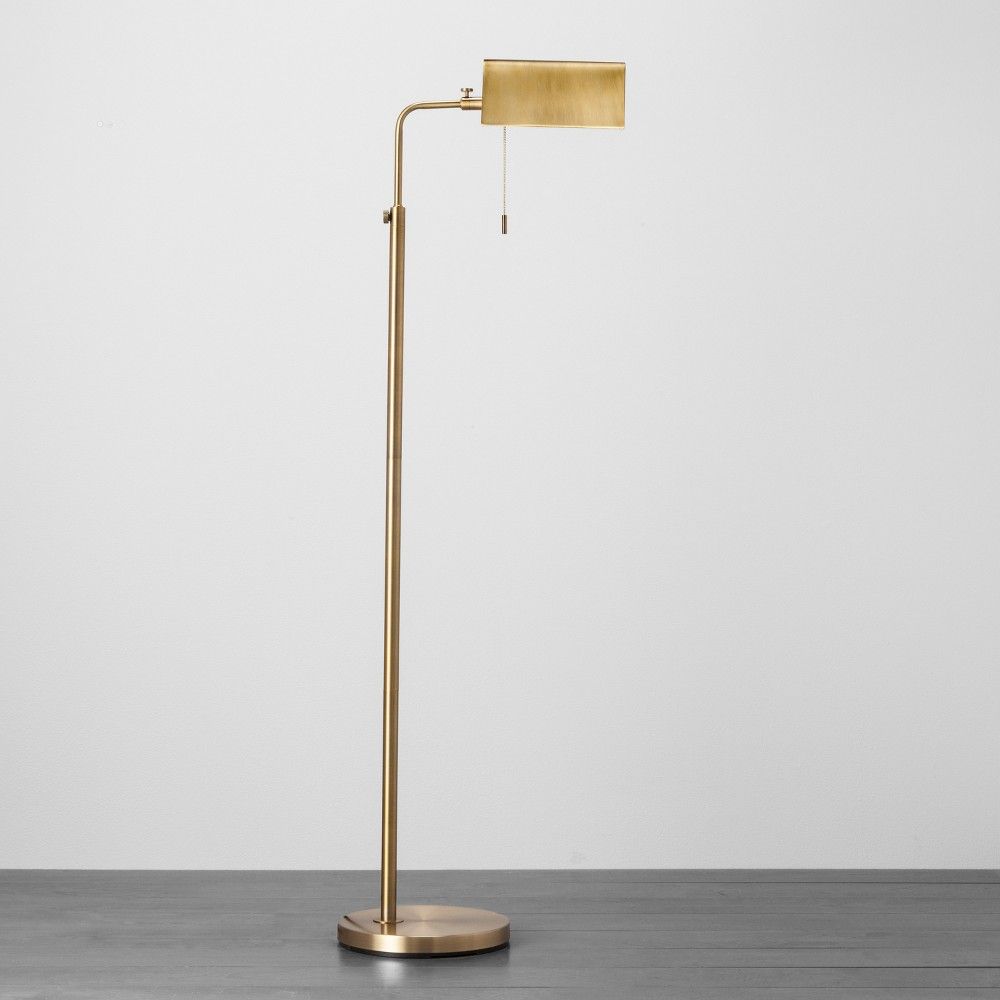 Brass Library Floor Lamp - Hearth & Hand with Magnolia | Target