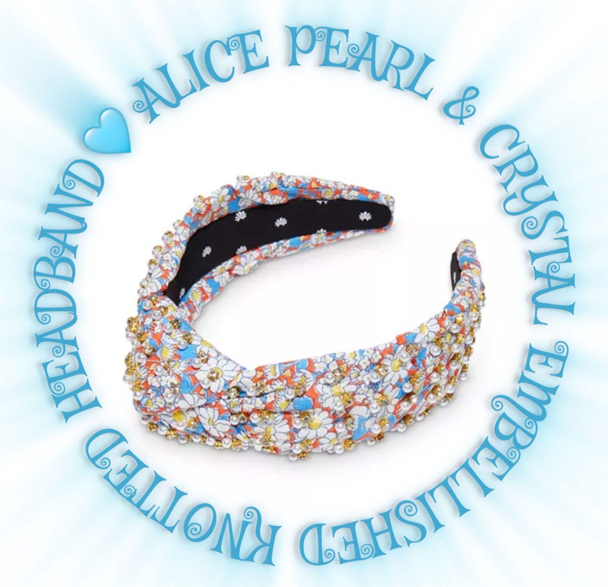ALICE PEARL & CRYSTAL EMBELLISHED KNOTTED HEADBAND🩵 

#LTKParties #LTKU #LTKBeauty