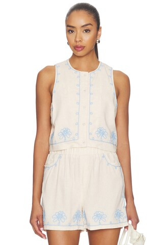 Sleeveless Top in Girl Talk | Revolve Clothing (Global)