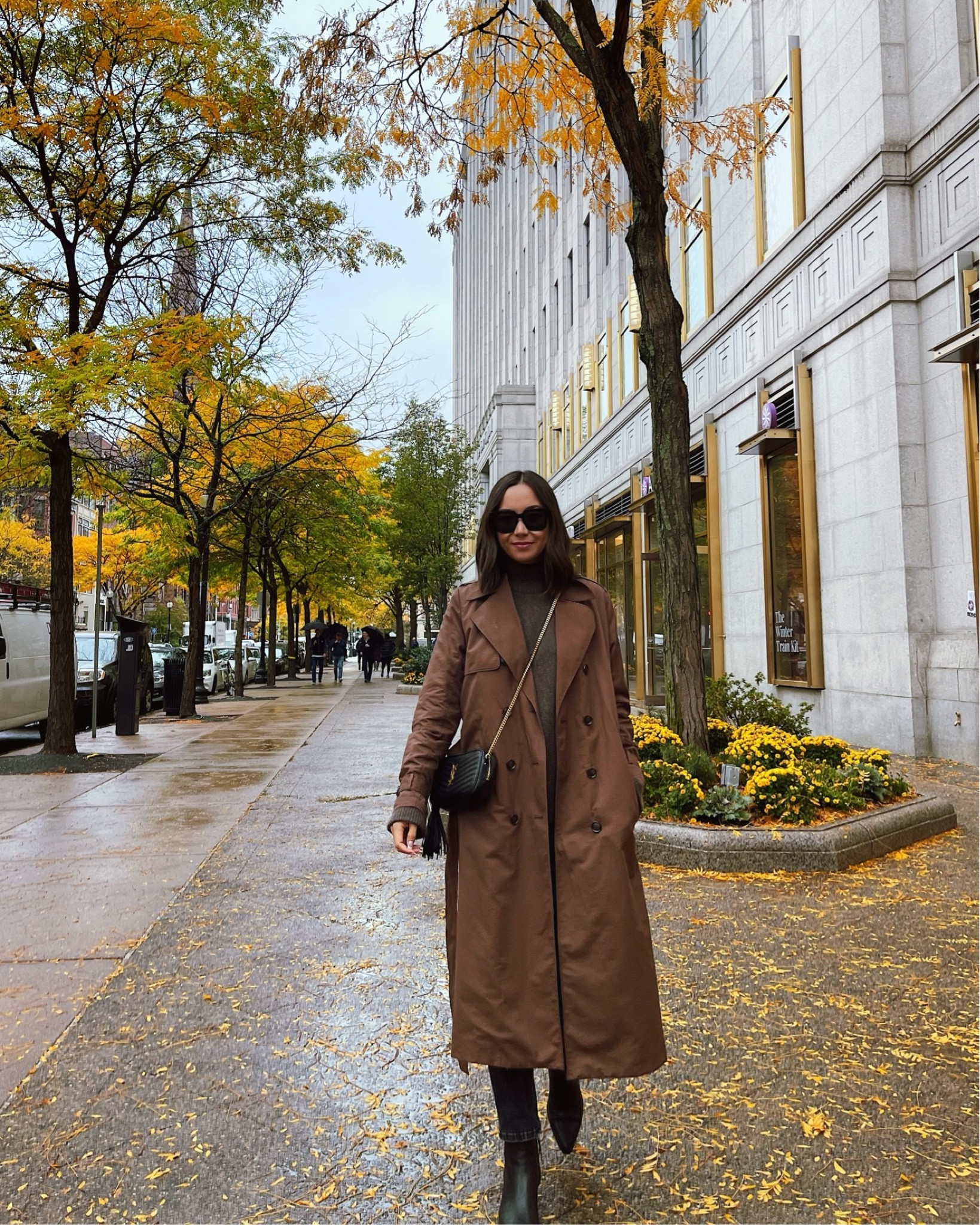 Rainy day in Boston / winter outfit 
Amazon trench 20% off for Black Friday 
Cashmere sweater 25% off at reformation 
Linked similar jeans and booties on sale! - old

#LTKtravel #LTKCyberweek #LTKHoliday
