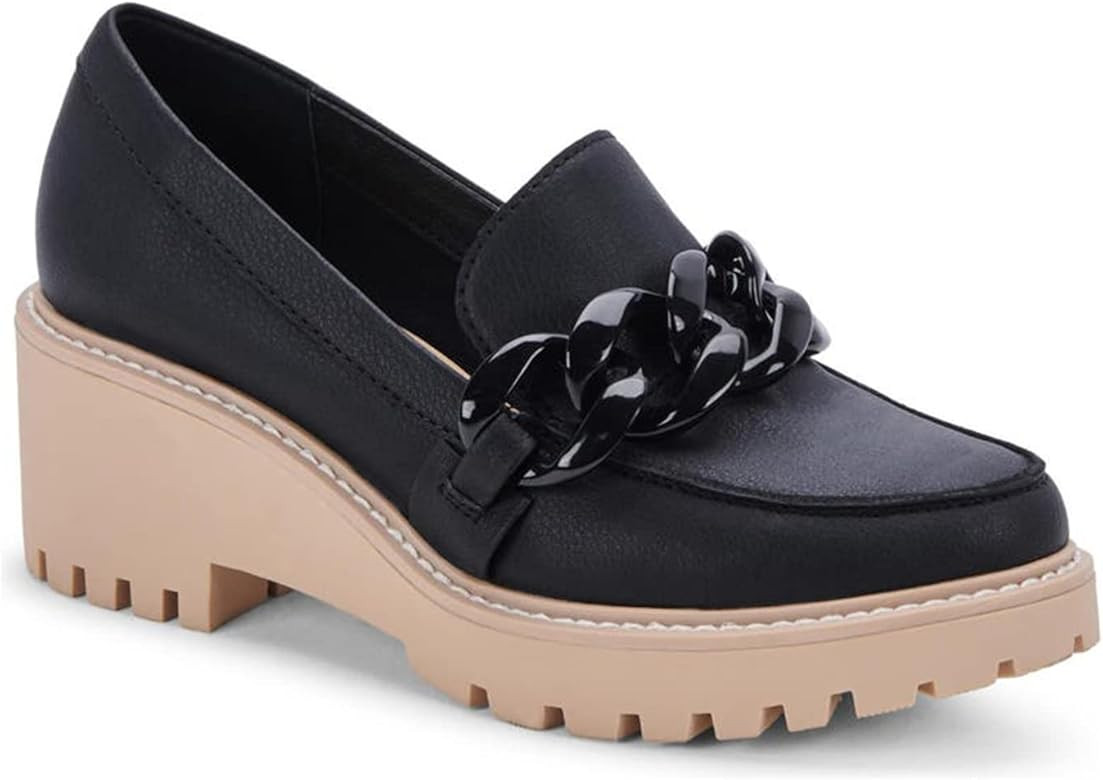 Guayonng Womens Chunky Platform Dressy Loafers Slip-On Lug Sole Round Toe Penny Casual Business Work | Amazon (US)