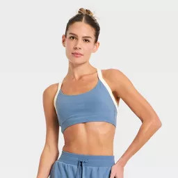 Women's Cotton Balance Light Support Racerback Sports Bra - All In Motion™ | Target