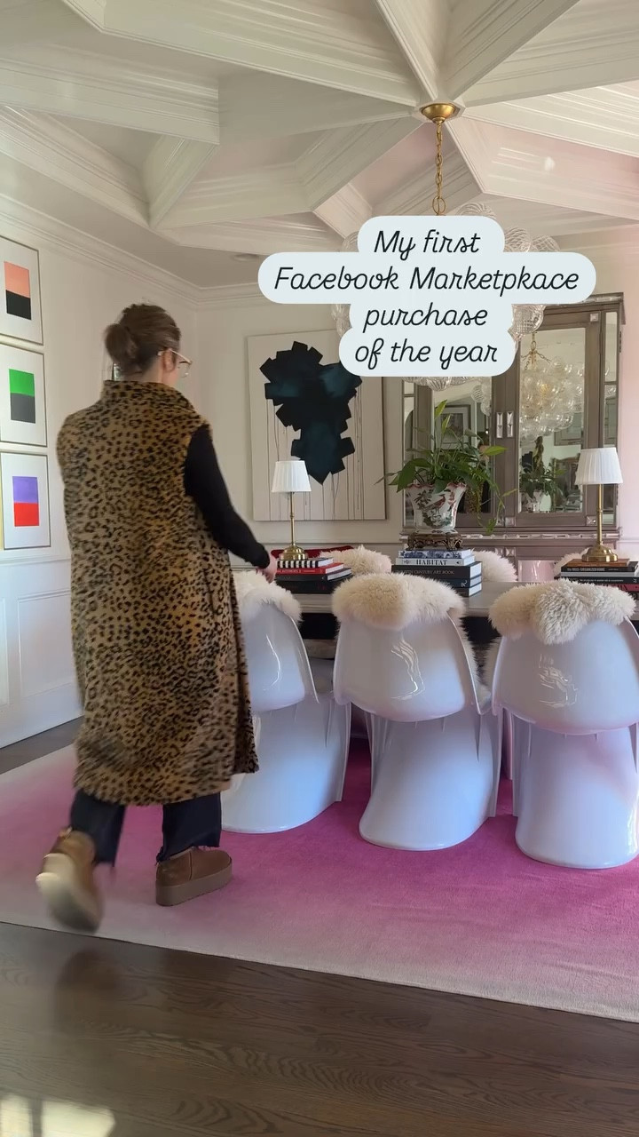 Note: my exact chairs aren’t available so I linked some others with amazing shapes! My first FB Marketplace score of the year and I couldn’t be more excited! I shared at the end of 2024 that I was hoping to make some changes in our dining room this year. What I didn’t share is that I don’t have a plan on what I am going to do. I have decided to let it come together organically. 

I have been casually looking for dining chairs for about a year and was so excited when these popped up on FB Marketplace! Six designer chairs in new condition. Yes, please. The previous owner said they had never been sat in. I adore the shape since they are a little quirky and sculptural. It’s a huge change from our s-style chairs (which are still some of my favorites!) but now that my kids are teens I am not worried about upholstered chairs getting dirty.

Update: chairs sold. If you are local and want to buy my old chairs, send me a DM! They are in excellent condition and some of the most comfortable chairs we own. Seriously. 

I can’t wait to see changes next! So stay tuned. 

•
•
•
#housebeautiful #southernliving #myhousebeautiful #traditionalwithatwist #southernhome #traditionalhome #sodomino #southernhomemag #betterhomesandgardens #dominomag #bhgstylemaker #mytradhome #moderntraditional #southerncharm #southernstyle #interiorstylingideas #classicdecor #hgtvmagazine #hgtvhome #ighomes #interiordecoratingideas #stylishhomevibes #graciouslivingstyle #colormakesmehappy #bhgcolor #boldcolor #colorfuldecor #beforeandafterhome #jonathanadler #diningchairs

#LTKHome #LTKWatchNow #LTKStyleTip