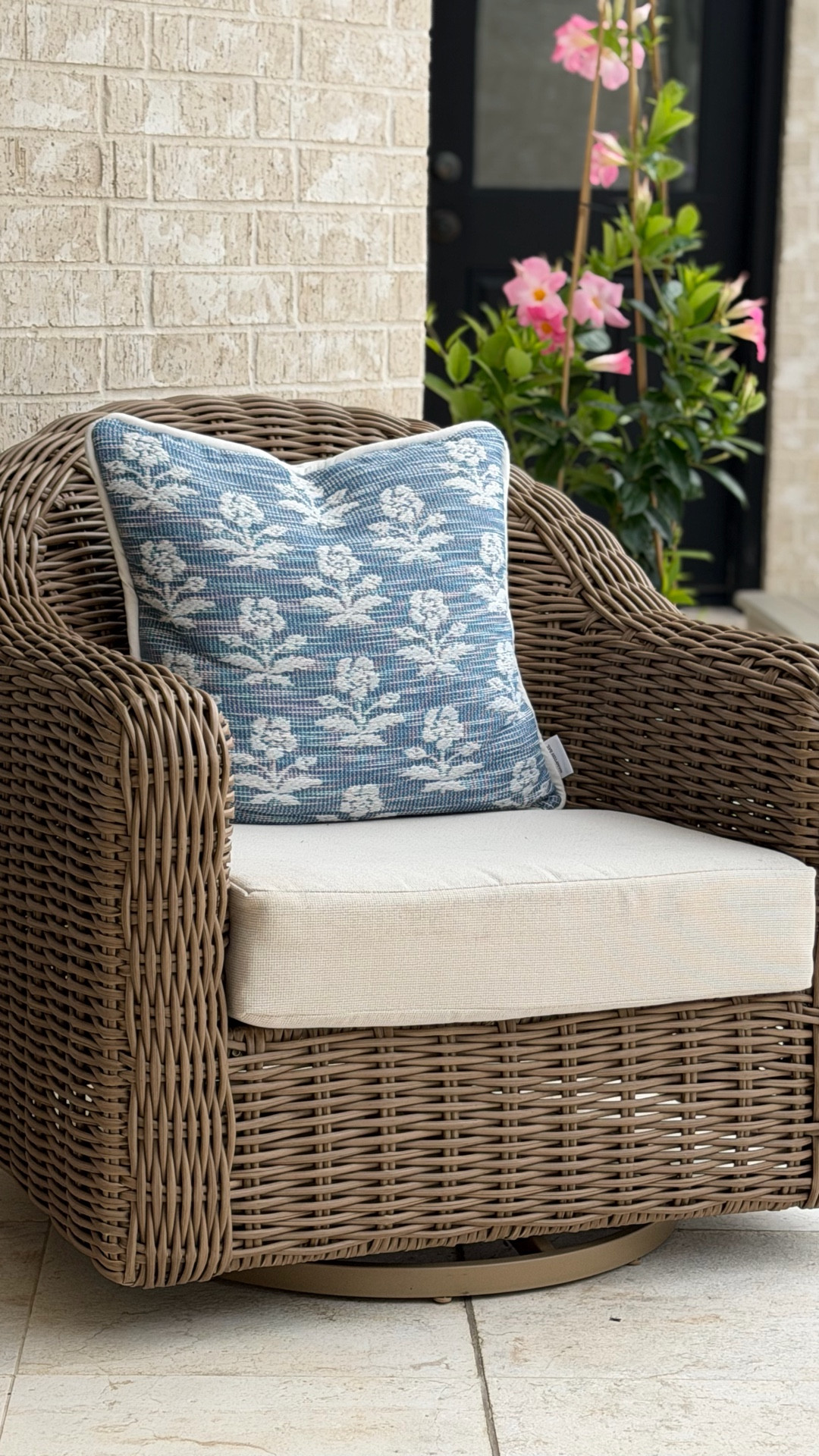Viral Walmart wicker swivel chair back in stock!

#LTKHome