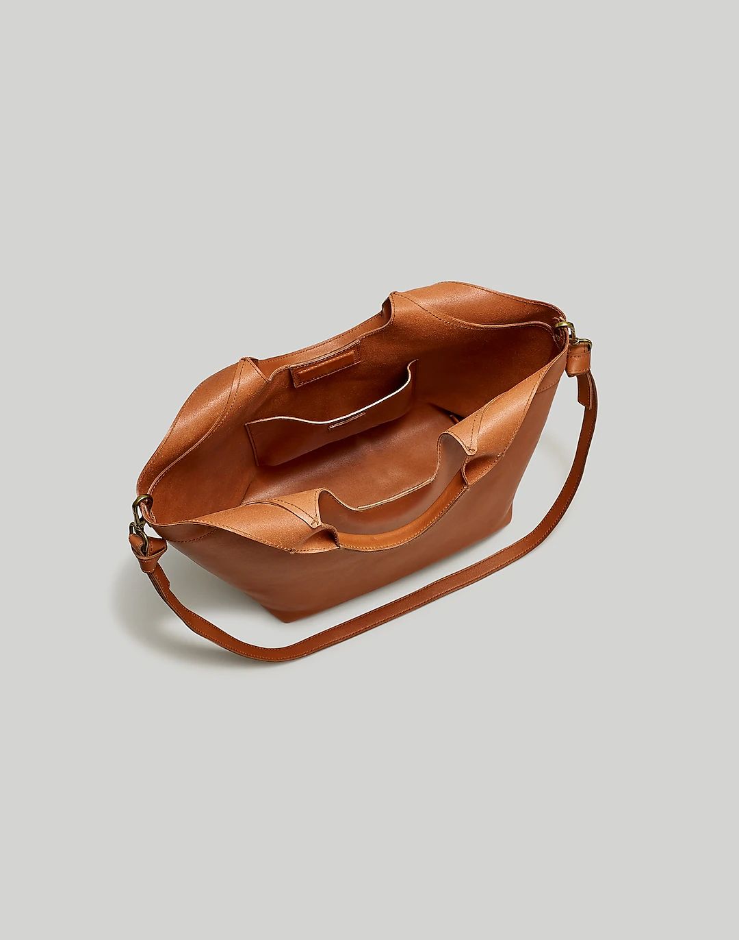 The Sydney Cutout Tote in Leather | Madewell