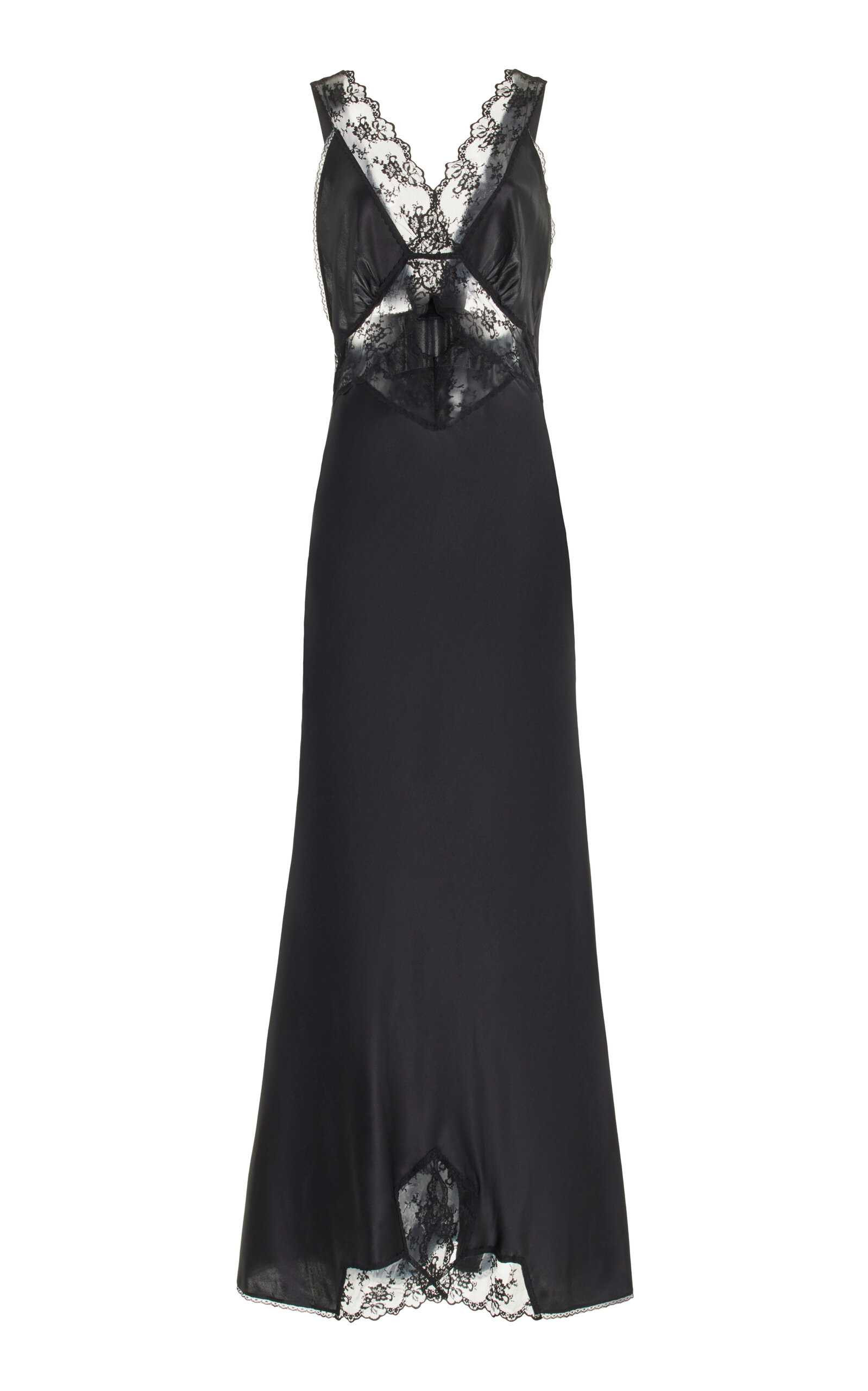 Willa Lace-Trimmed Cutout Silk Maxi Dress | Moda Operandi (Global)