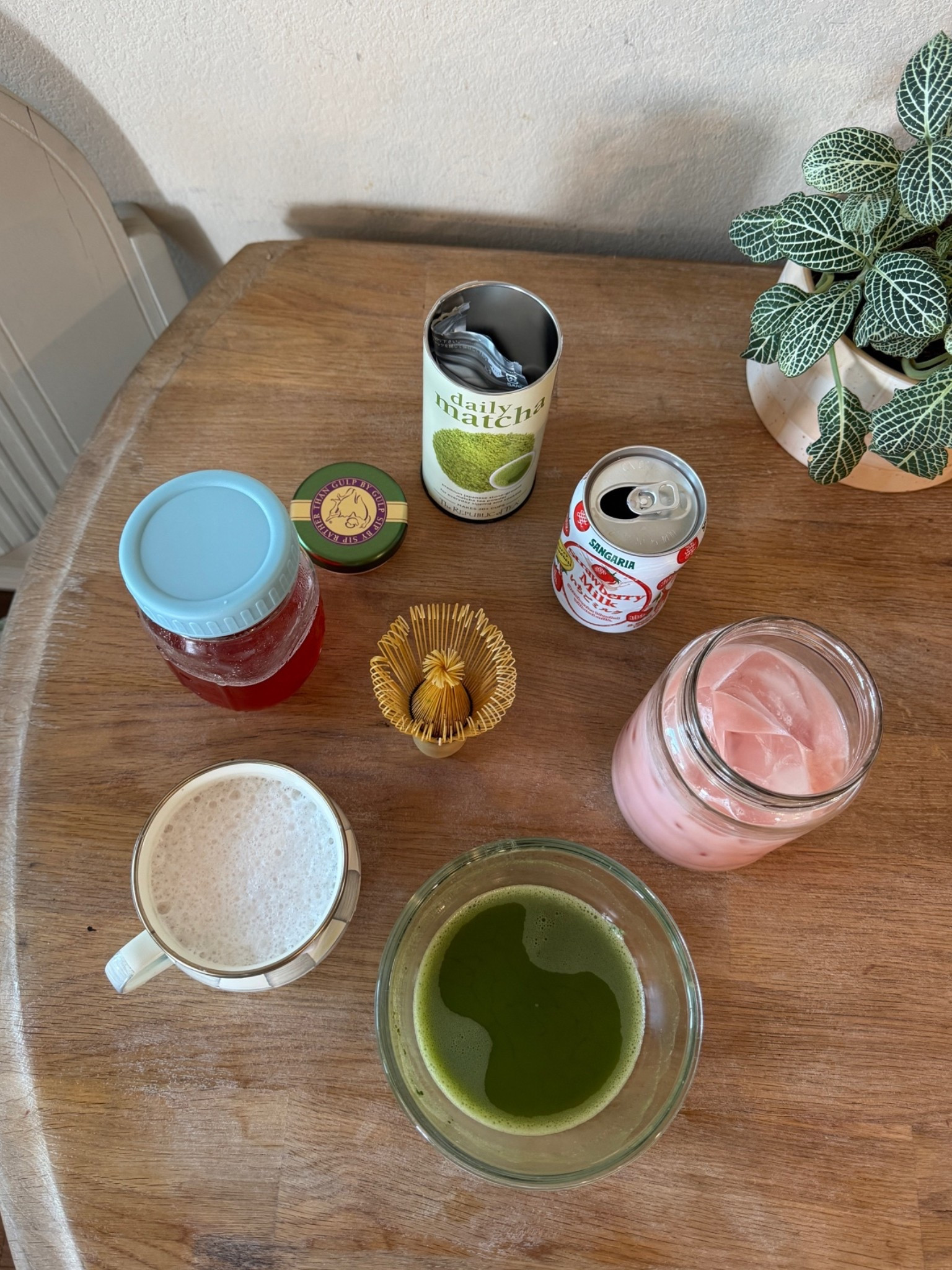 matcha setup 🍵🍓