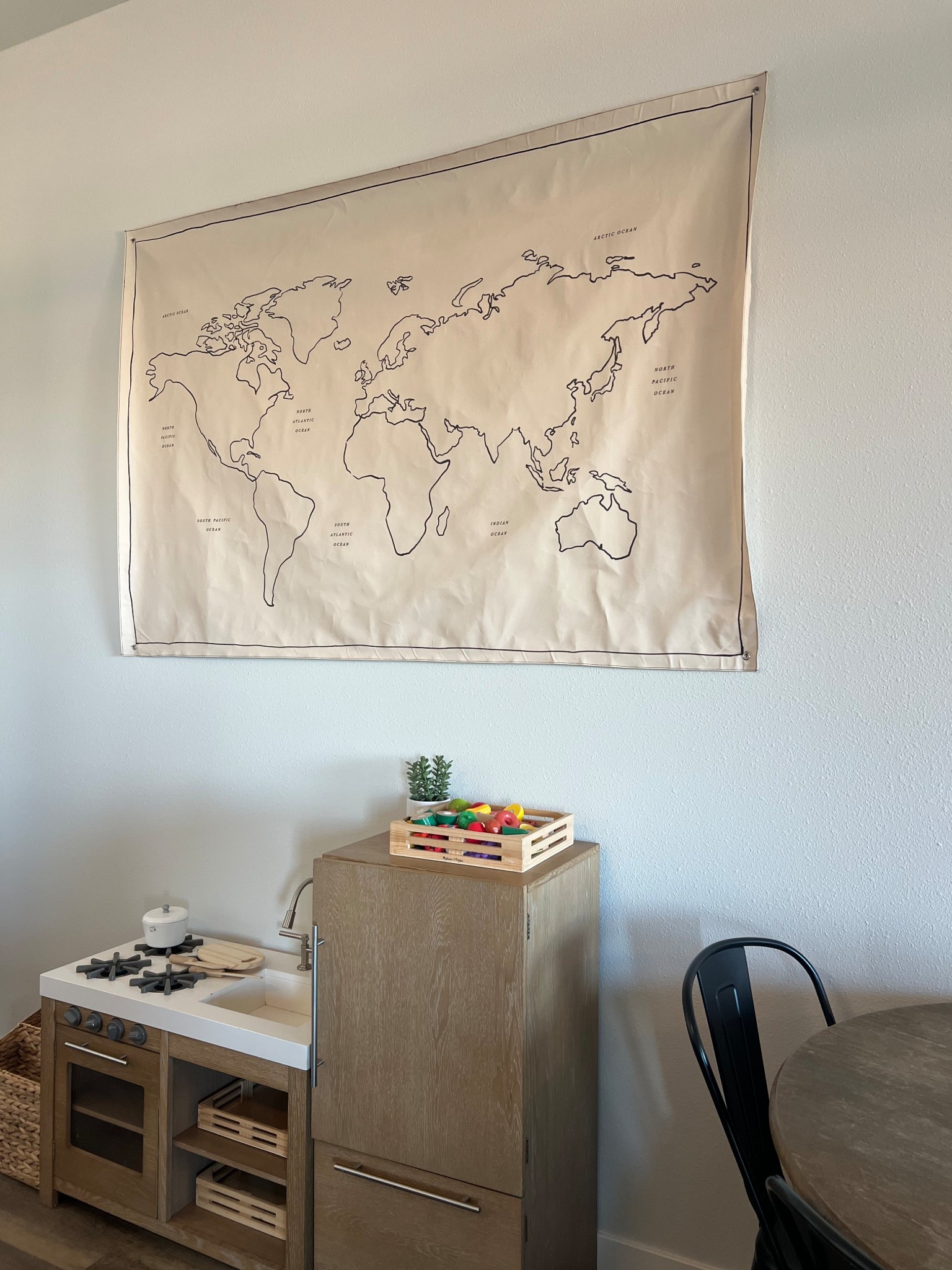 Obsessed with this simple world map wall art 🌍
Perfect for playrooms, homeschool spaces, or kids’ rooms. #target 

#LTKHome #LTKKids