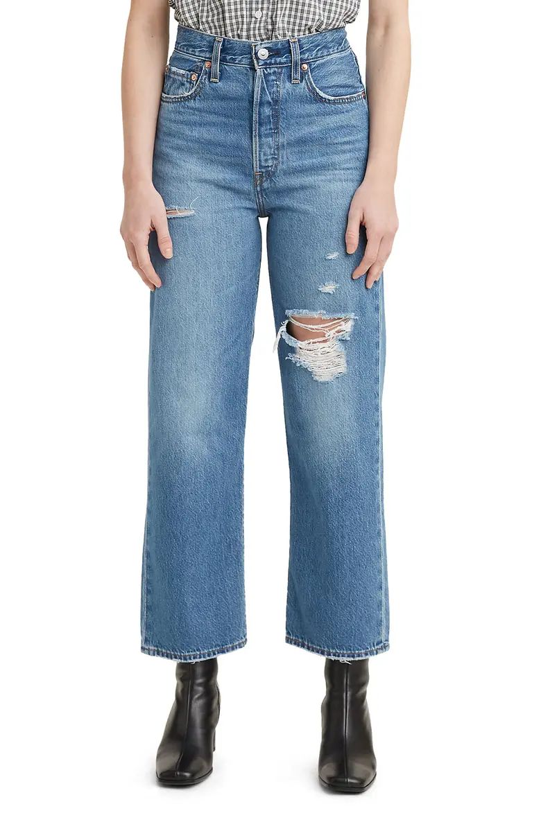 Levi's® Levi’s® Ribcage Ripped High Waist Ankle Straight Leg Jeans | Nordstrom | Nordstrom