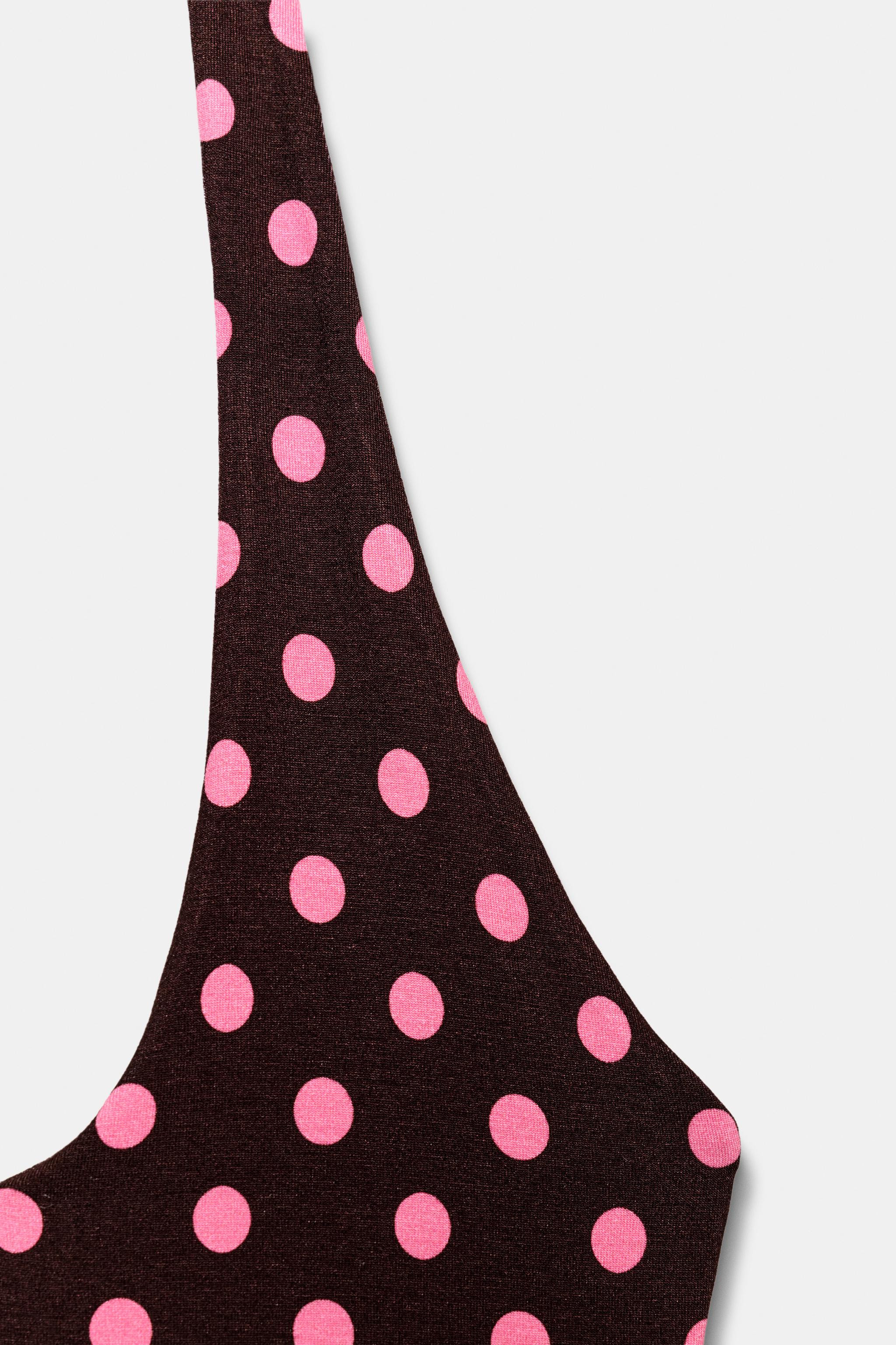 HALTER NECK DOT TOP | Zara UK