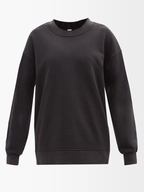 Lululemon - Perfectly Oversized Cotton-jersey Sweatshirt - Womens - Black | Matches (US)
