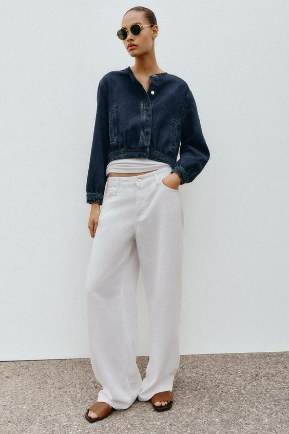 Z1975 DENIM BOMBER JACKET | Zara UK