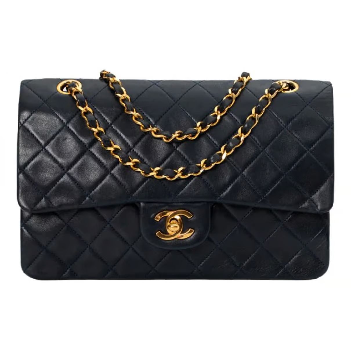 Timeless/classique leather handbag Chanel Blue in Leather - 36455211 | Vestiaire Collective (Global)