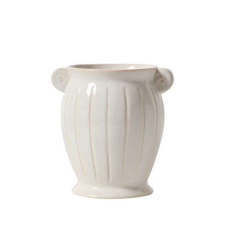 My Texas House 8" White Planter Ceramic Scroll Vase | Walmart (US)