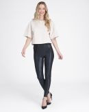 Faux Leather Hip-Zip Leggings | Spanx