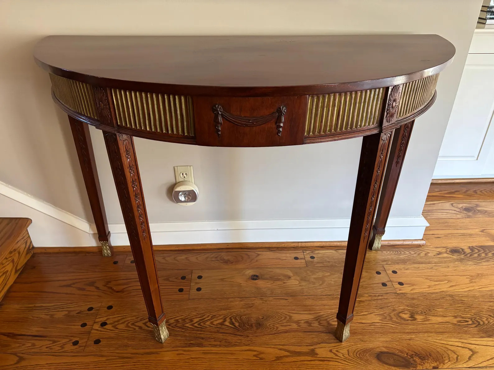 Antique Highly Decorative Mahogany Edwardian Demi-Lune Console Table | Etsy (Global)