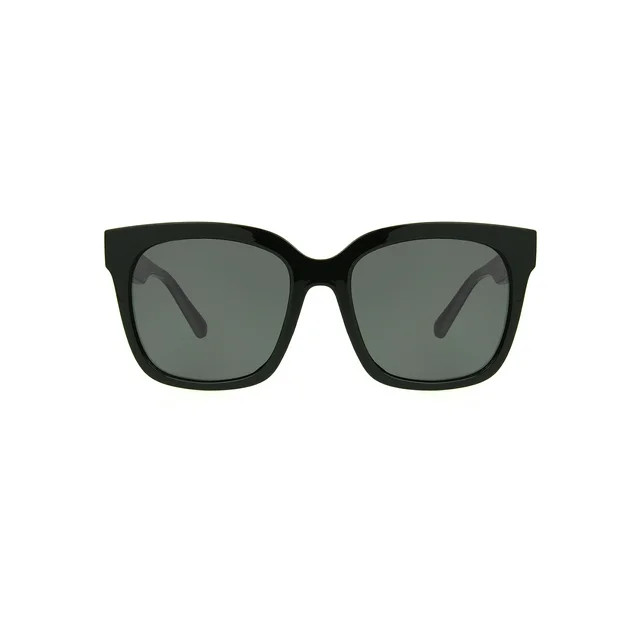 Sofia Vergara Women's Square Black Adult Sunglasses | Walmart (US)