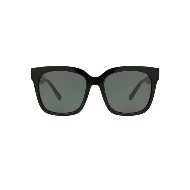 Sofia Vergara Women's Square Black Adult Sunglasses | Walmart (US)
