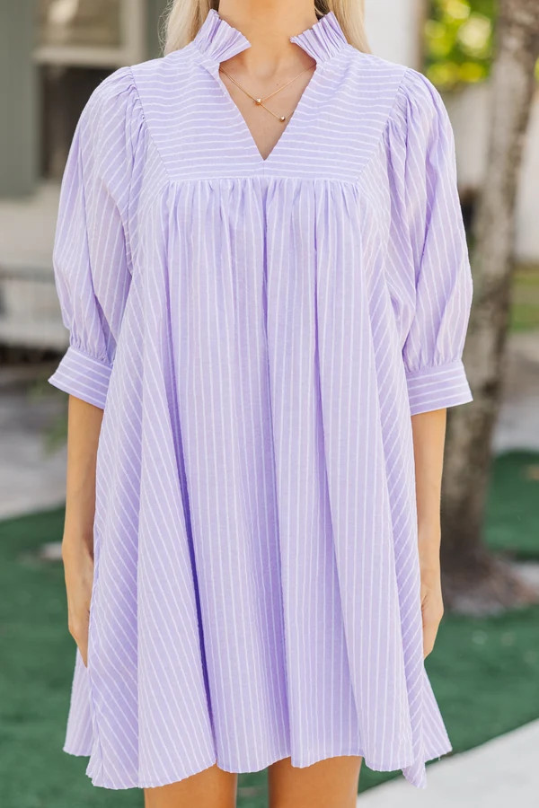 Little Moments Lavender Babydoll Dress | The Mint Julep Boutique