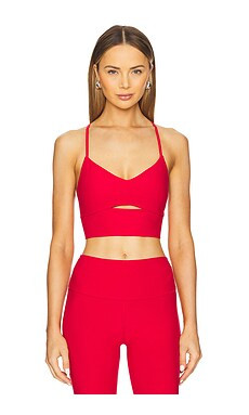alo Alosoft Highlight Tank Bra in Bold Red from Revolve.com | Revolve Clothing (Global)