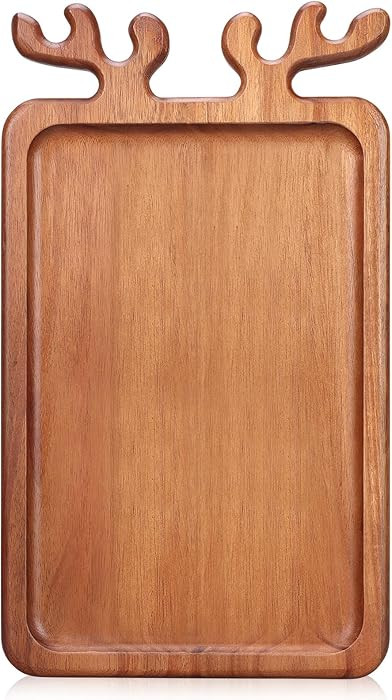 Decor Christmas Appetizer Platter for Xmas Charcuterie Board Wood Tray Kitchen Xmas Decoration Wo... | Amazon (US)