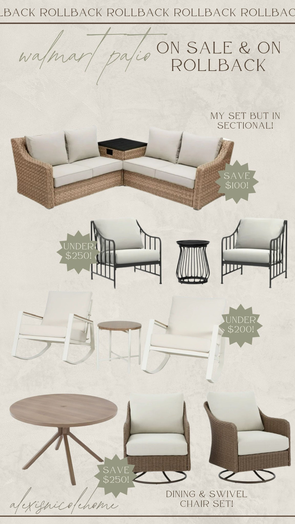 Walmart patio deals on sale for Memorial Day! 

#LTKSaleAlert #LTKSummerEdit #LTKHome