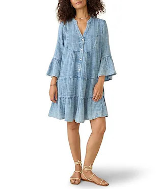Dream Organic Cotton Gauze Tiered Kasey Dress | Dillard's