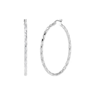 Silpada 'Rippling Effect' Hoop Earrings in Sterling Silver | Target