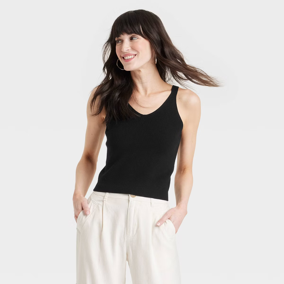 Women's V-Neck Pullover Sweater Tank - A New Day™ | Target