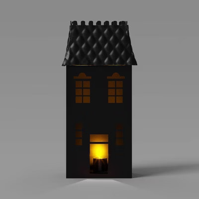 6.8" Small Metal House Decorative Sculpture - Hyde and EEK! Boutique™ Black | Target