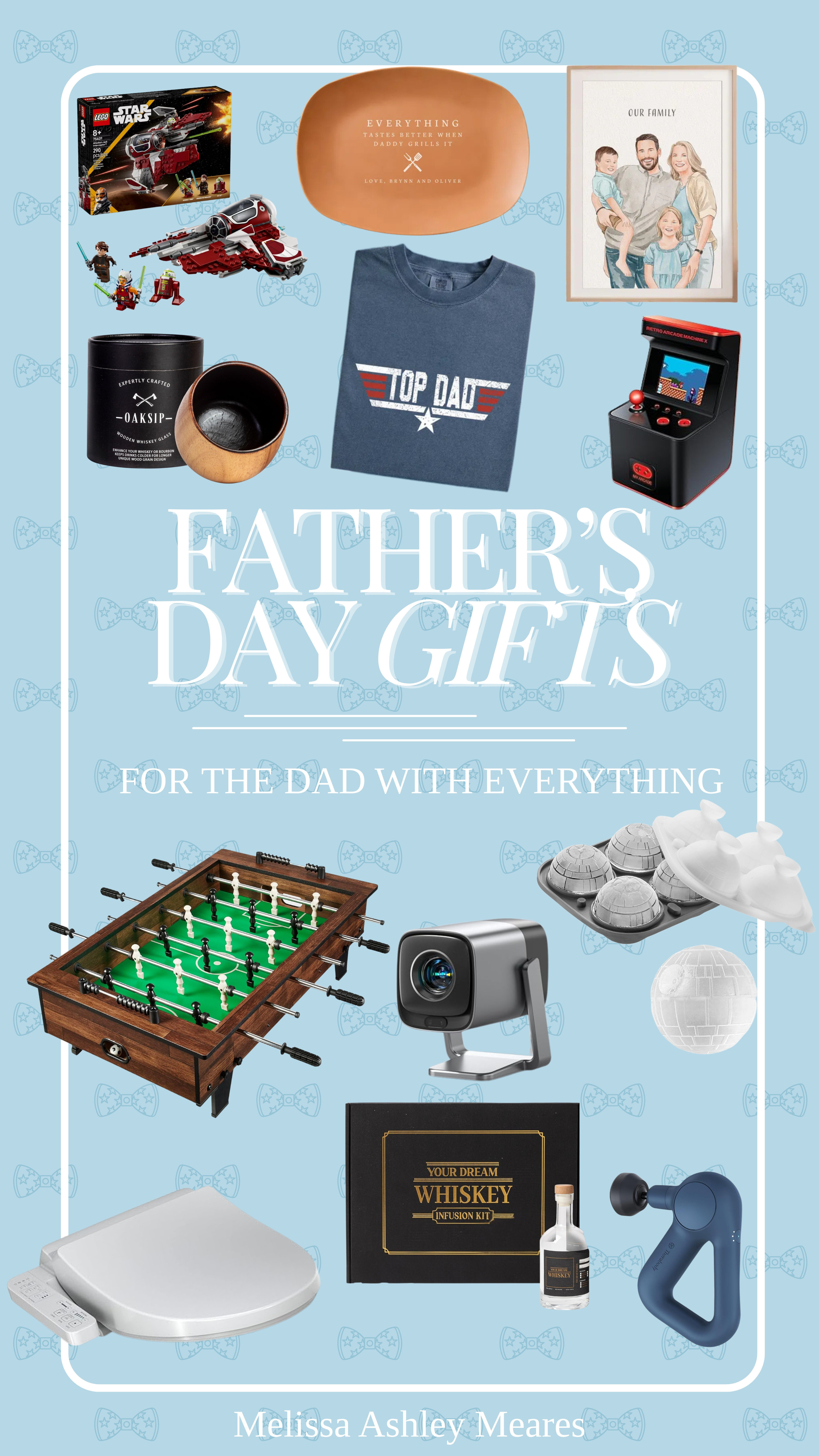For the dads who are impossible to shop for  👀  The ones who already bought themselves everything they wanted… and somehow never give gift ideas 🙃

I rounded up some fun, useful, and unexpected finds that even the “don’t get me anything” dads might actually like 👀

star wars legos, grilling tools, platter, family portrait, top dad t shirt, arcade game, foosball table, projector, death star ice cube maker, bidet, whiskey making kit, theragun massager, oaksip charred wooden bourbon whiskey glass

#FathersDay #GiftGuide #GiftIdeasForDad #DadWhoHasEverything #MensGifts #LTKFinds #FathersDayIdeas #CoolFinds #DadGifts 

 #LTKSeasonal #LTKHome #LTKMens
