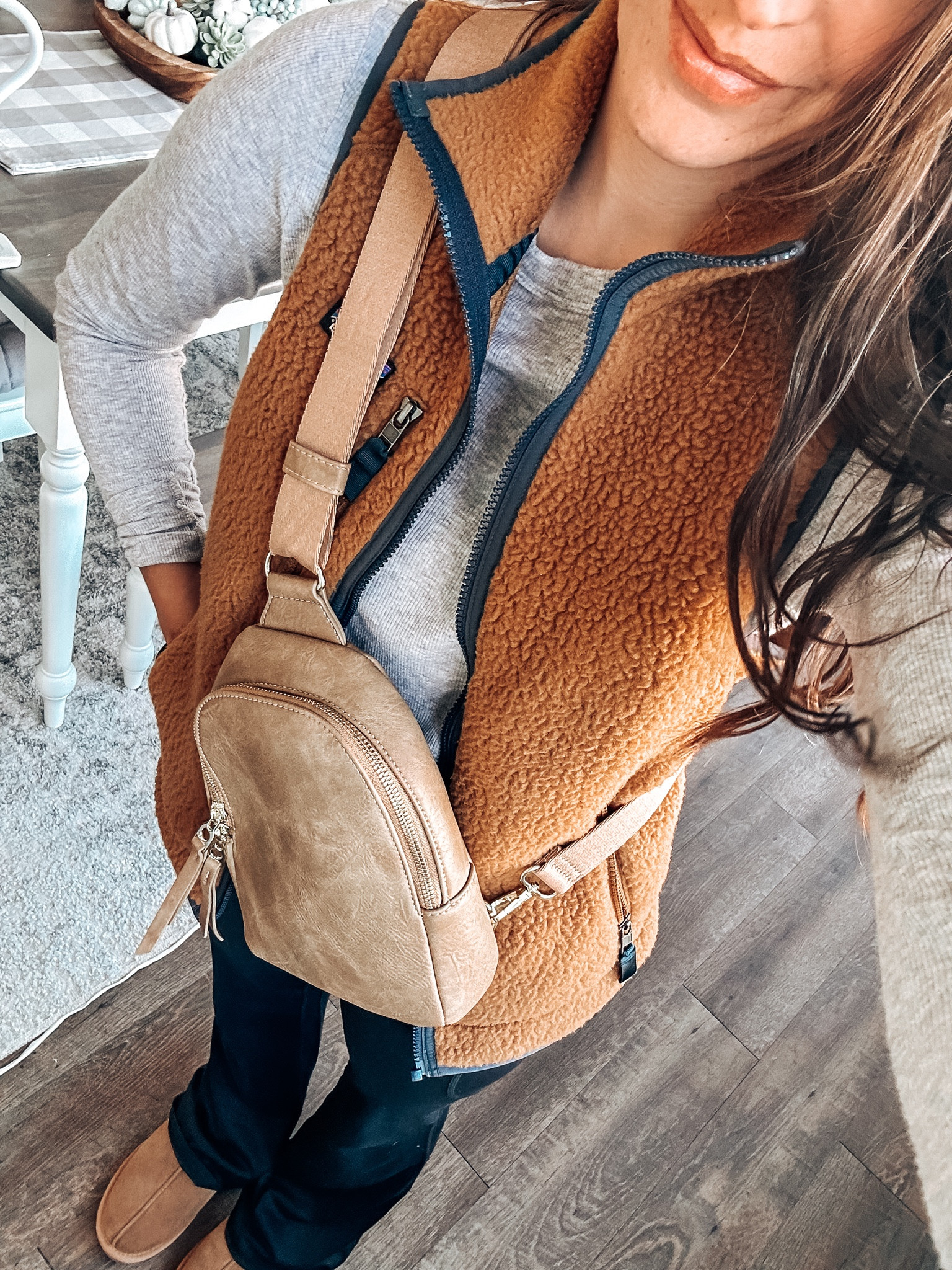 Cozy outfit of the day! Fall fleece vests, flare leggings, neutral bags. 


#LTKFindsUnder100 #LTKFindsUnder50 #LTKStyleTip