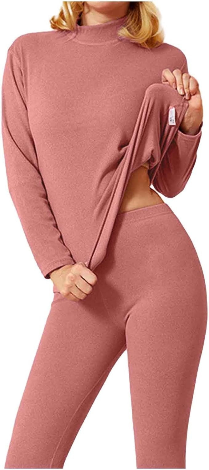 Thermounterwäsche Damen Weich Sportunterwäsche Thermo Unterwäsche Set Fahrrad Lange Thermohose... | Amazon (DE)