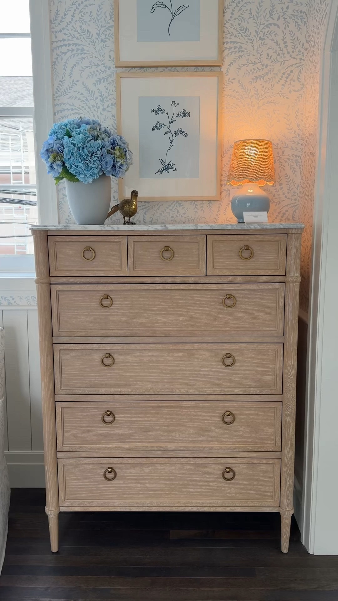 Elegant bedroom storage! 🤍 The Chesapeake Dresser from Serena & Lily pairs warm oak with a beautiful Carrara marble top for a refined, timeless look. 🫶🏻💫 The subtle tapered legs and solid brass hardware add such a polished finish, while soft-closing drawers keep everything neatly tucked away. ☺️ A gorgeous luxury bedroom piece that feels both classic and elevated—currently on sale. Linked more from the Chesapeake collection! ✨ #SerenaAndLily #BedroomFurniture #BedroomInspo

#LTKHome #LTKSaleAlert