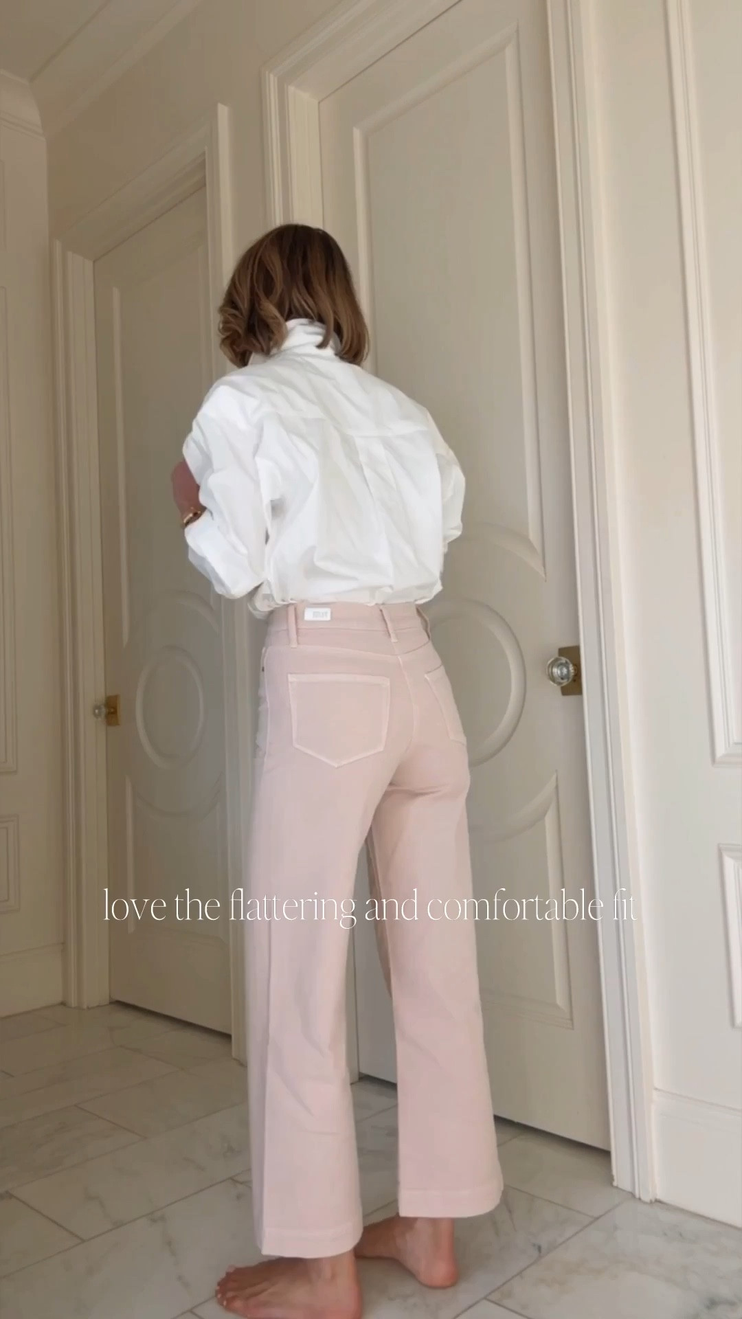 BEST SELLER of the week! I found these Paige pale pink jeans in stock @Bloomingdale's US I'm 5'7 wearing my true size 25 fit true to size. 


#LTKootd