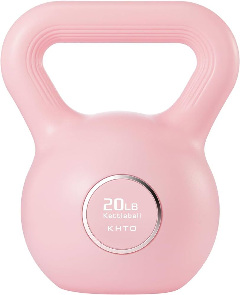 KHTO Kettlebells Fitness Exercise-Pink Strength Training Kettlebell Sets,Dumbbell Weights for Hom... | Amazon (US)