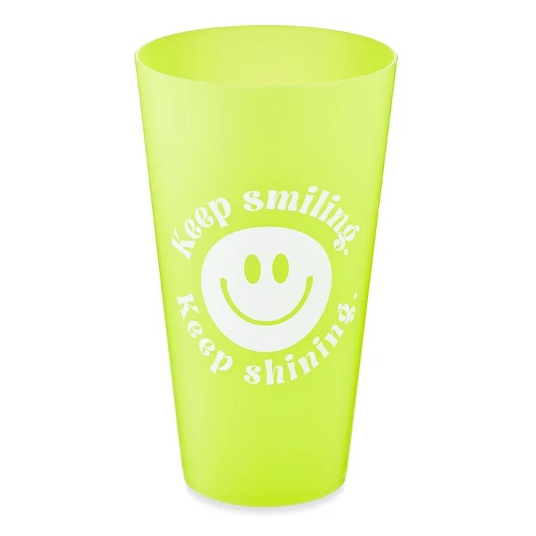 Easter Plastic Yellow Keep Smiling Color Changing Cup Party Favor by Way To Celebrate | Walmart (US)