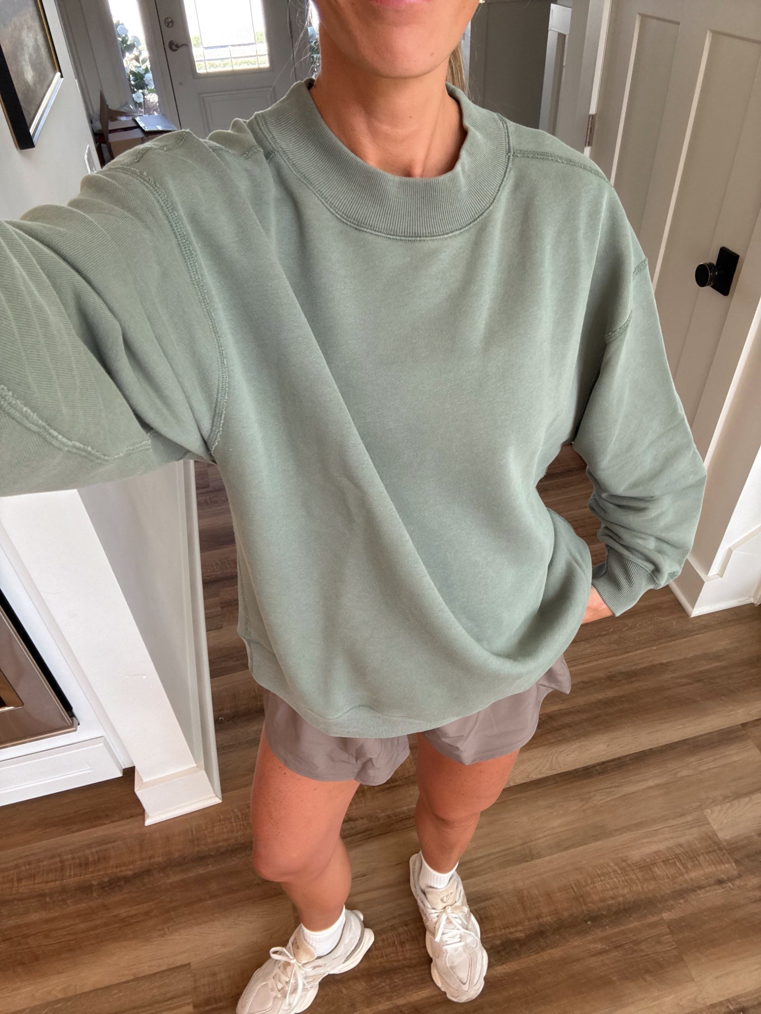 Morning outfit! Size Medium in sweatshirt and shorts!


@abercrombie 

#LTKmomlife #LTKmorningroutine #LTKActive