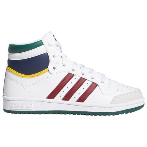 adidas Womens adidas Top Ten Hi - Womens Shoes White/Maroon/Green Size 09.0 | Foot Locker (US)