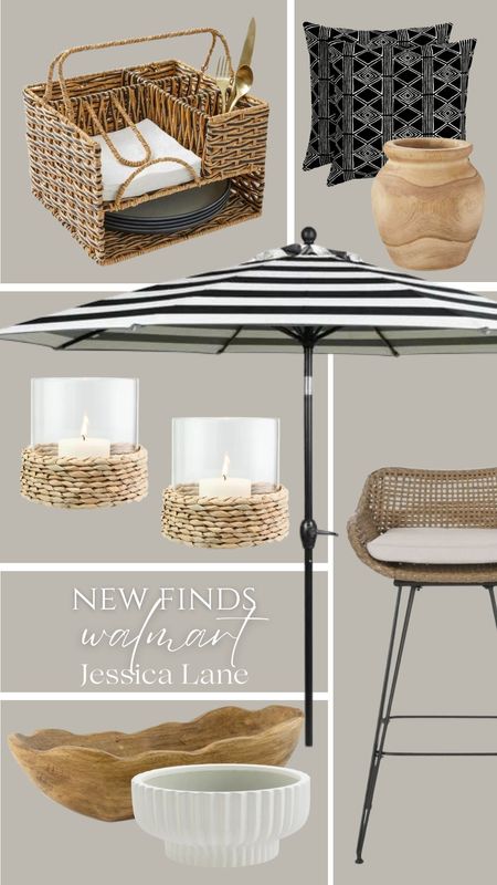 Walmart outdoor patio furniture and decor finds.Walmart home, Walmart outdoor, Walmart patio, patio umbrella, patio decor, outdoor throw pillows, outdoor utensil basket, outdoor candles, bar stools

#LTKSeasonal #LTKhome #LTKstyletip