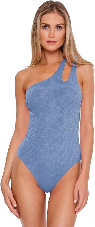 Violet Asymmetrical One Piece Swimsuit | Amazon (US)
