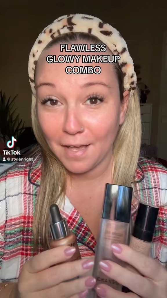 The perfect dewy glowy makeup combo! 
Chanel waterfresh skin tint shade medium plus 
Chanel Les Beiges shade B30
Iconic London illuminator in original 
This makeup is so lightweight it melts into your skin it looks so flawless 
Perfect for the holidays for some added extra glow 
Highlighter is shade Modern Mercury
Blush shade Stockholm in Merit and Blush from Tarte is shade Pink
Bronzer shade Seine
 #LTKHoliday

#LTKover40 #LTKbeauty