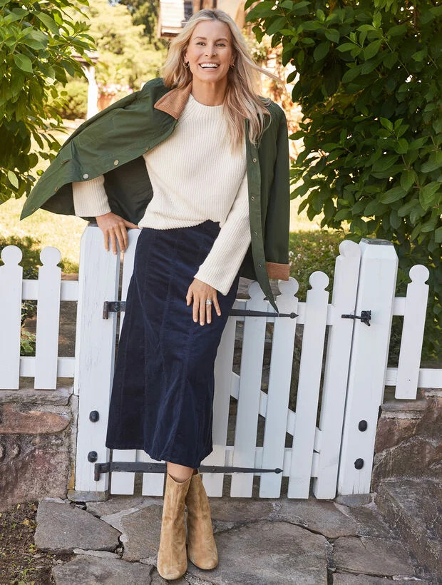 Coated Cotton Barn Jacket | Talbots