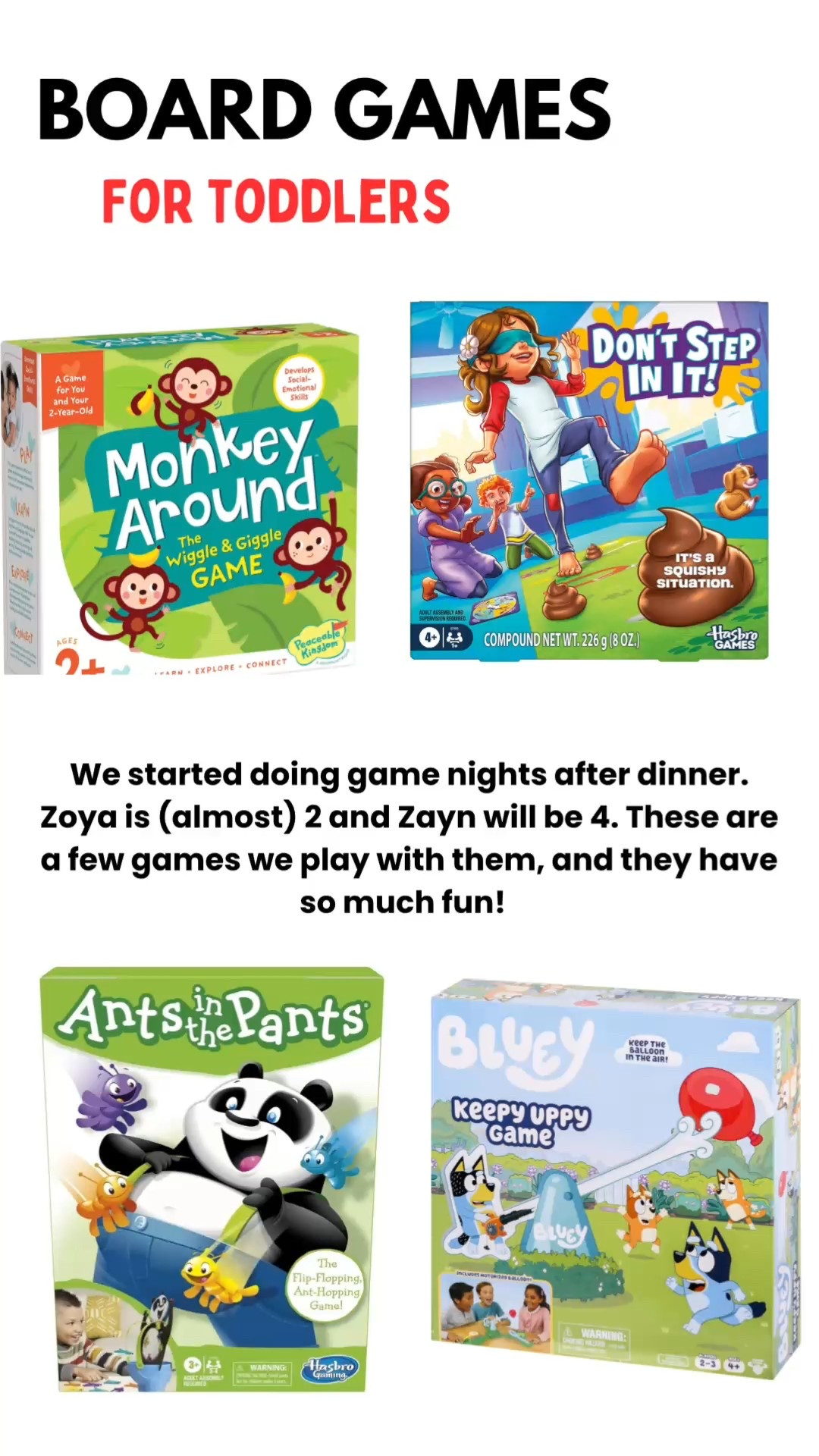 TODDLER FRIENDLY GAME NIGHTS! This is our new tradition and we love it! I used to wonder how “game nights” felt when I heard school friends talk about it: 

#LTKKids #LTKGiftGuide #LTKmomlife