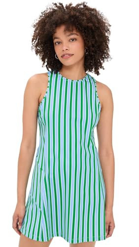 Addison Bay Women's Panama Dress, Vintage Blue/Key Lime Cabana Stripe, S | Amazon (US)