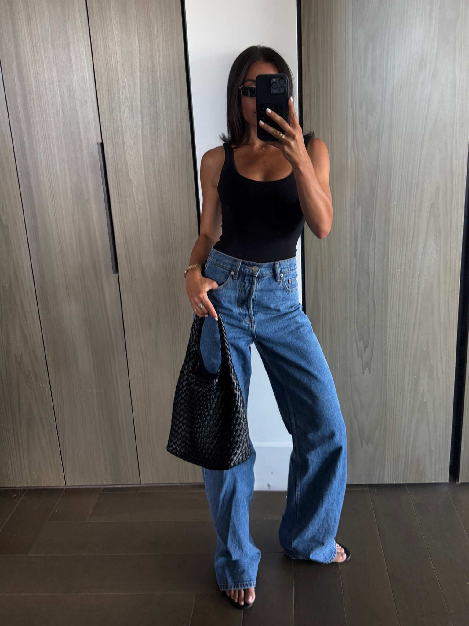 25 jeans - sized up for a slouchy fit 