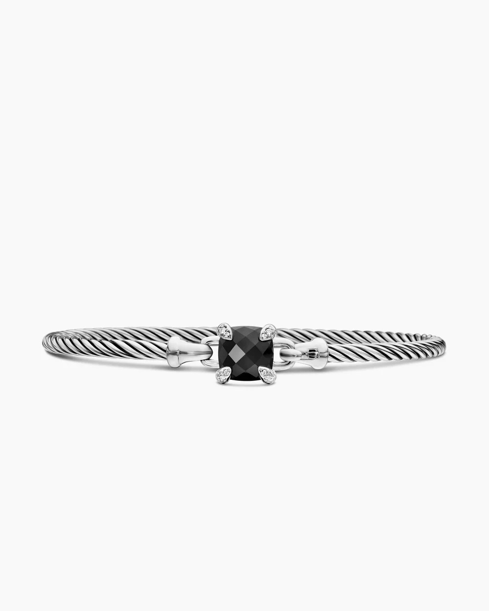 David Yurman | Chatelaine Bracelet in Sterling Silver with Diamonds, 3mm | David Yurman