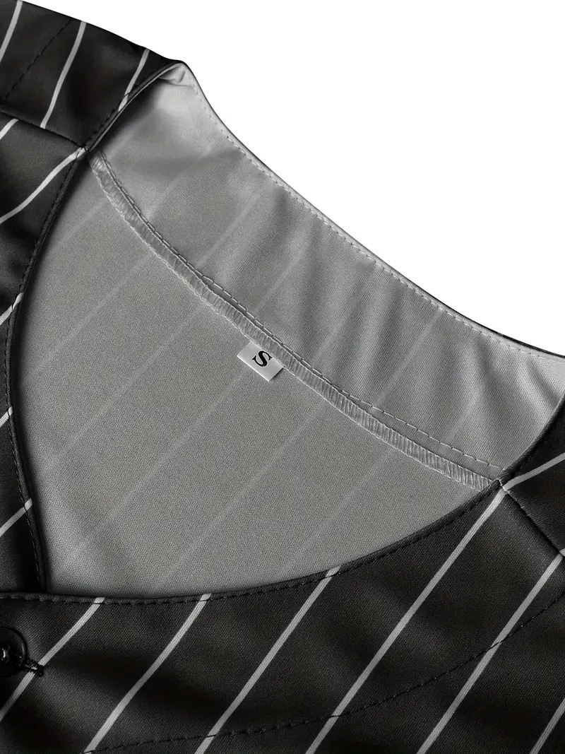 Men's Striped Baseball Jersey Hip Hop Classic Design - Temu | Temu Affiliate Program